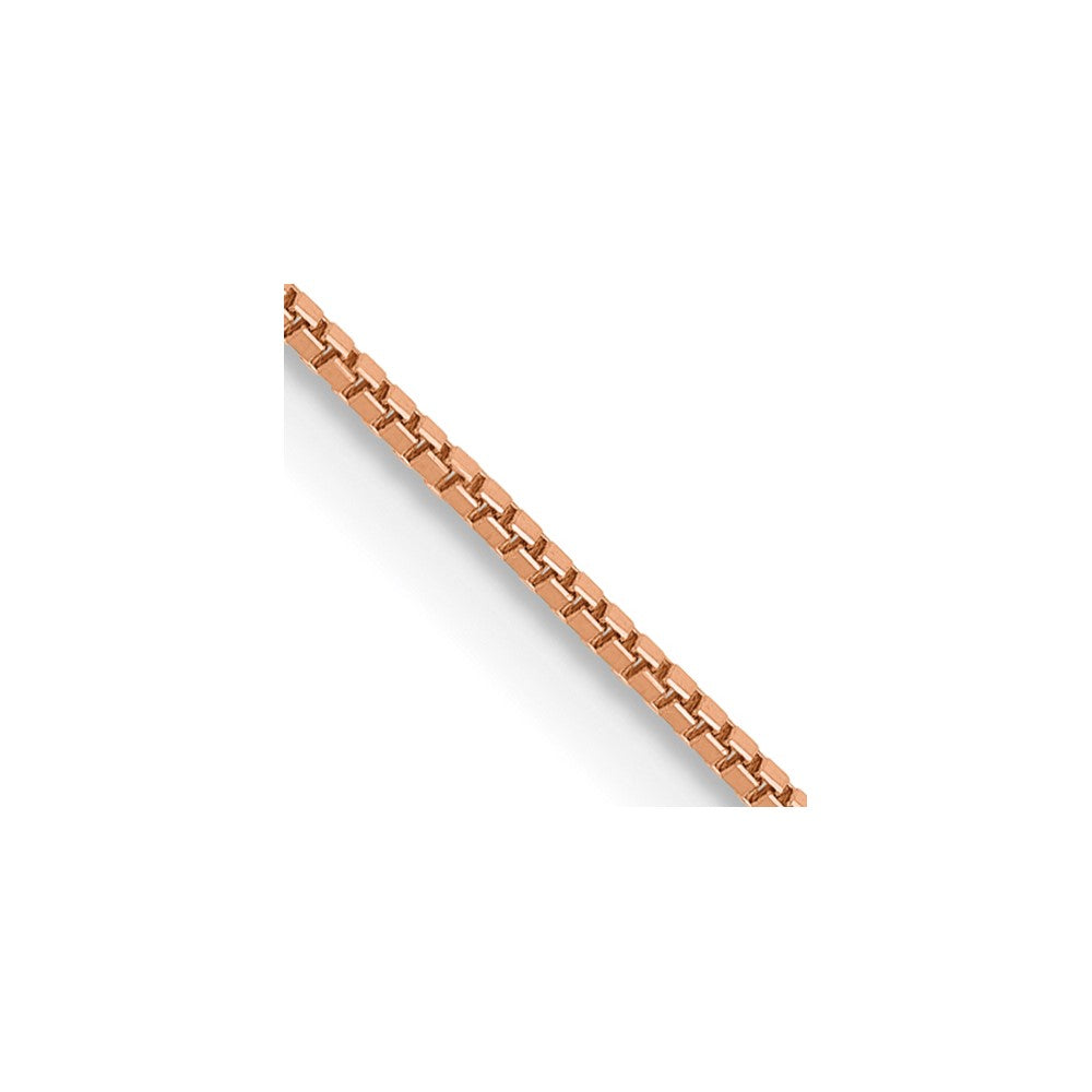 14k Rose Gold .70mm Box Chain (1.82 grams)