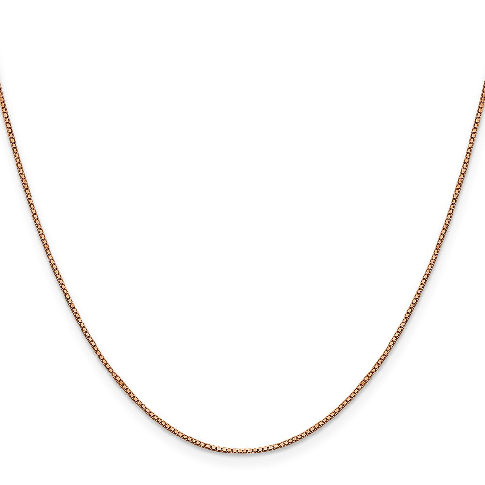 14k Rose Gold .9mm Box Chain (2.39 grams)