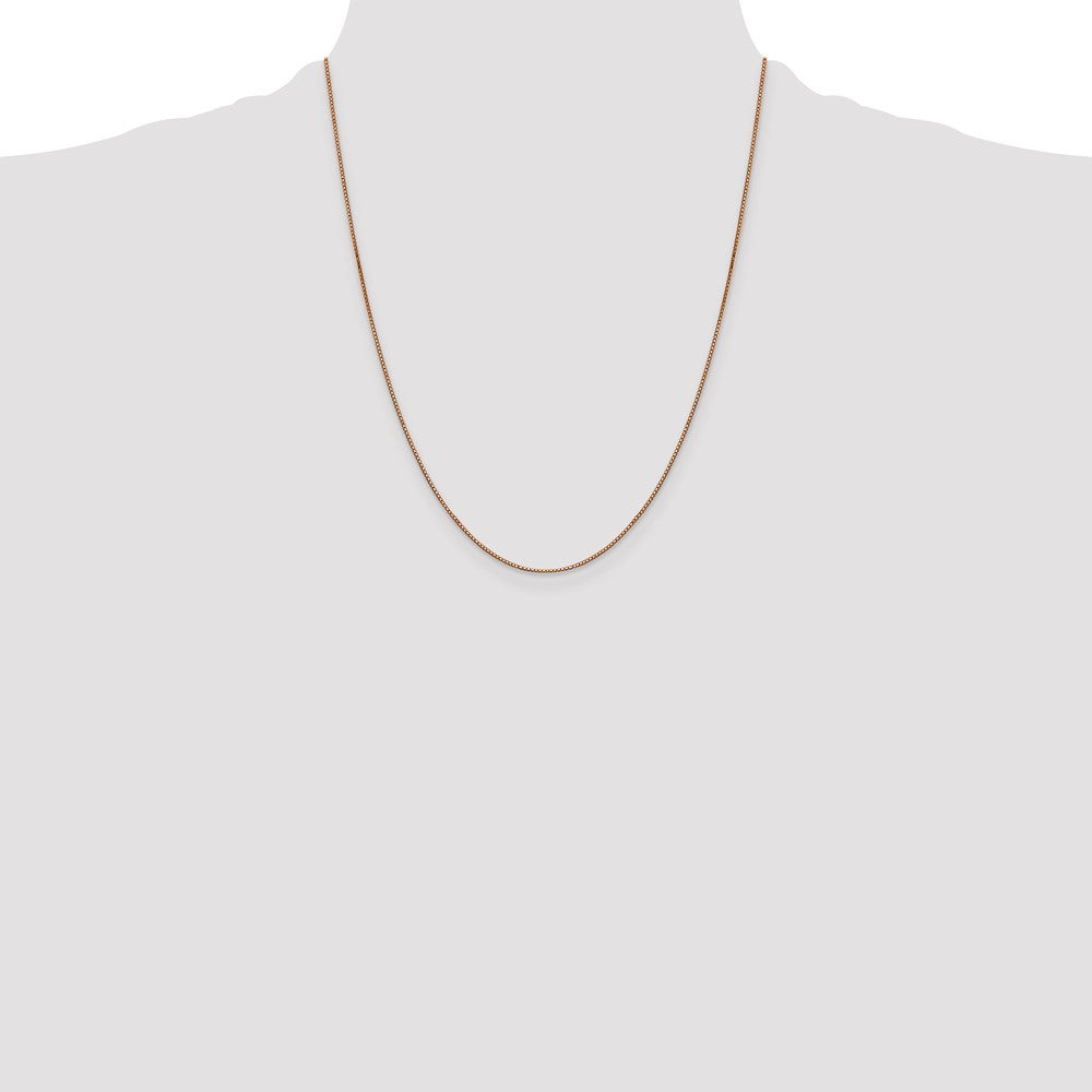14k Rose Gold .9mm Box Chain (2.39 grams)