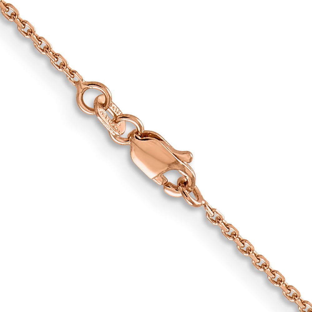 14k Rose Gold 1.4mm D/C Cable Chain (2.49 grams)