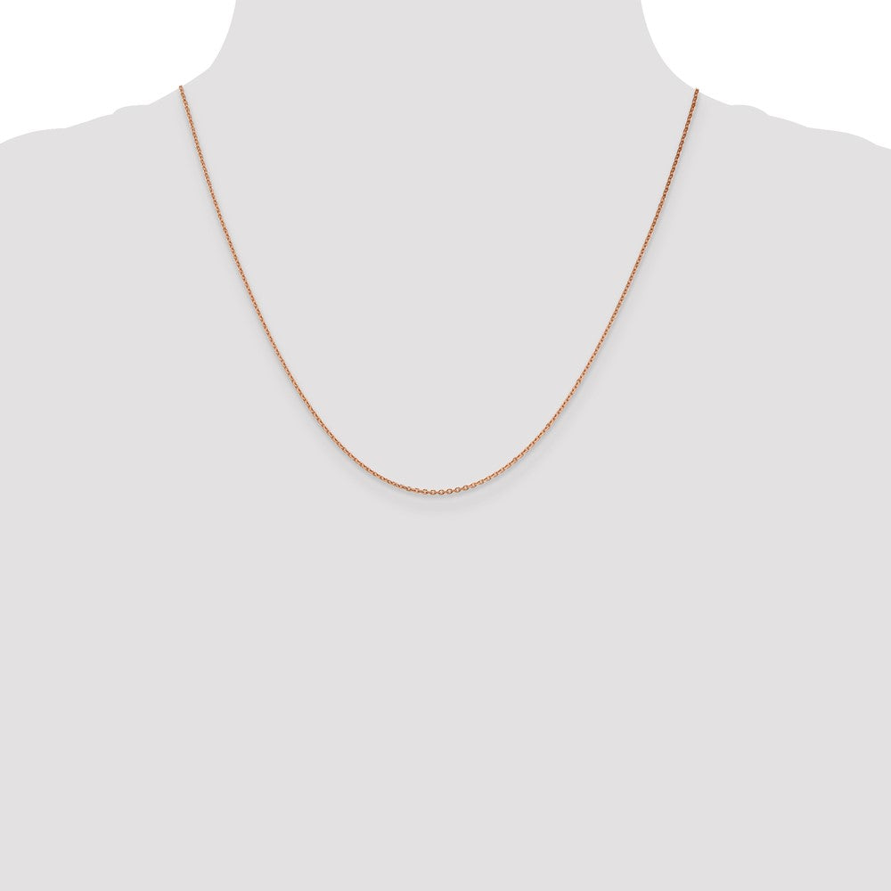 14k Rose Gold 1.4mm D/C Cable Chain (2.49 grams)