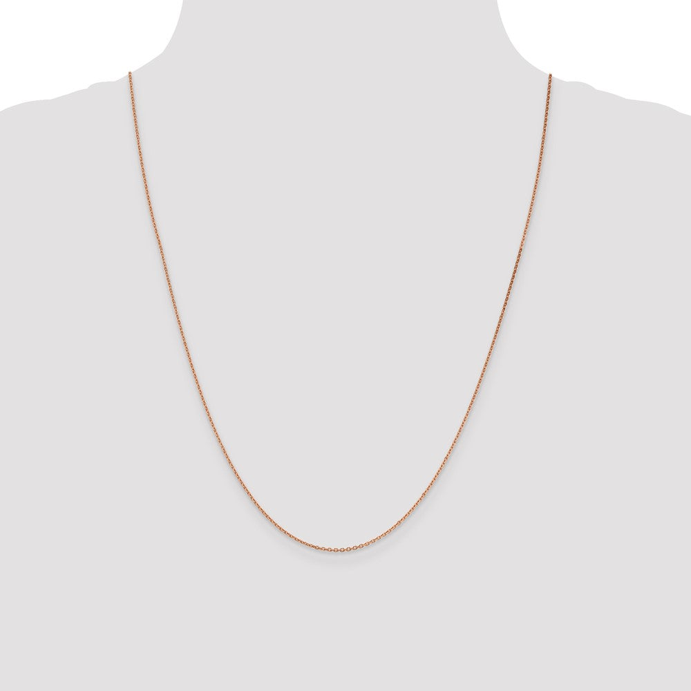 14k Rose Gold 1.4mm D/C Cable Chain (2.49 grams)