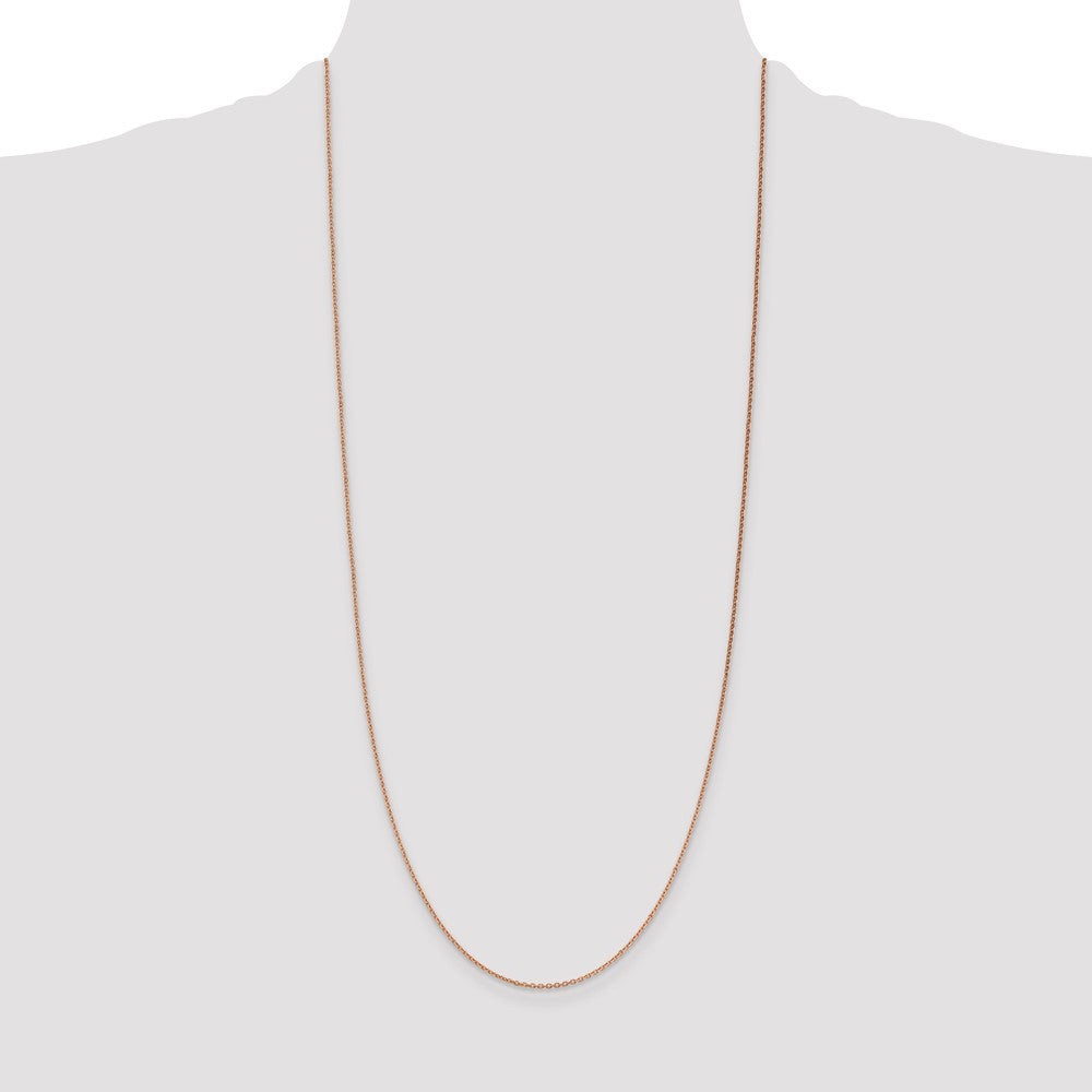 14k Rose Gold 1.4mm D/C Cable Chain (2.49 grams)
