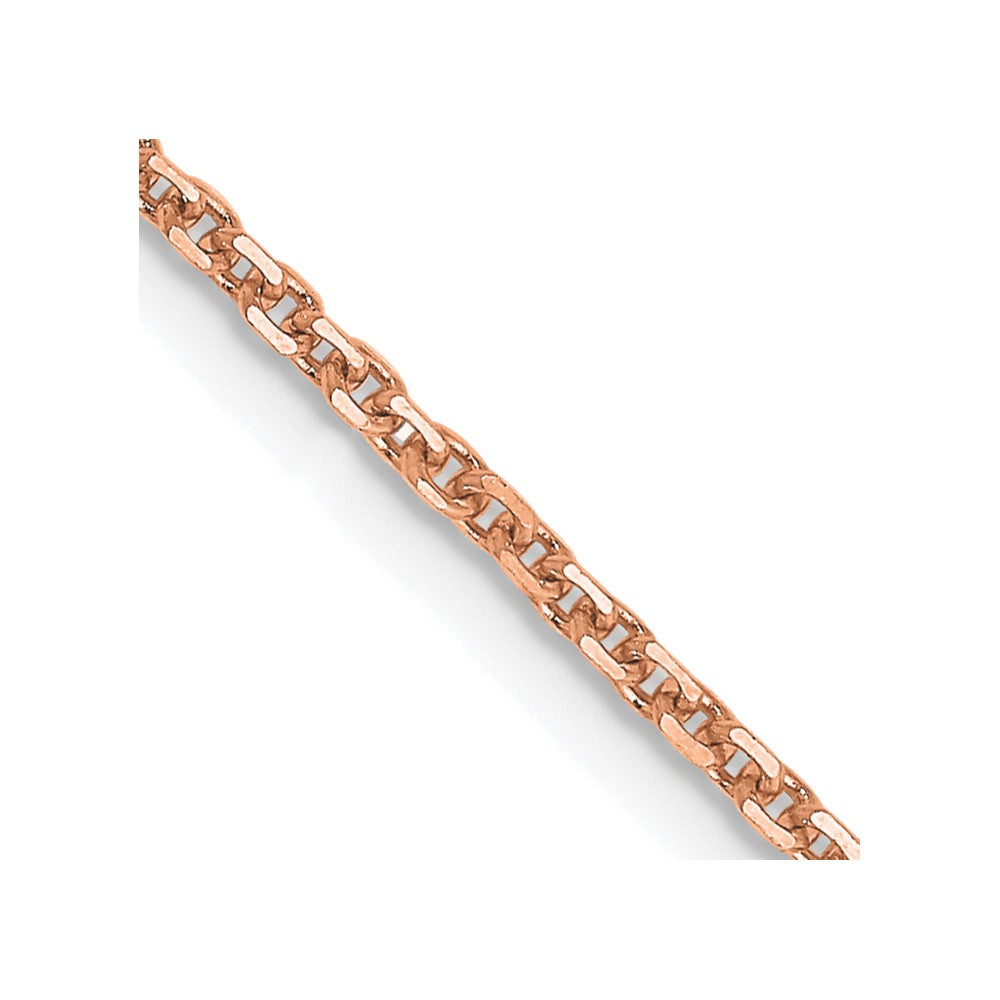 14k Rose Gold 1.4mm D/C Cable Chain (2.49 grams)
