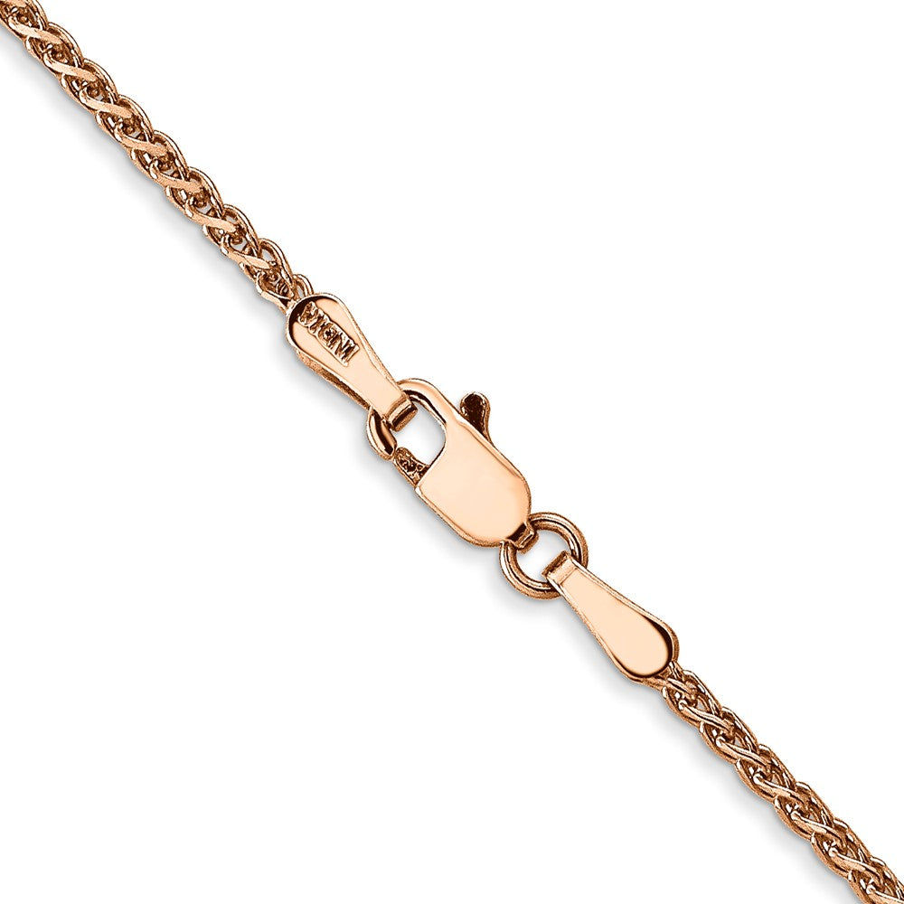 14k Rose Gold 1.7mm D/C Spiga Chain (4.53 grams)