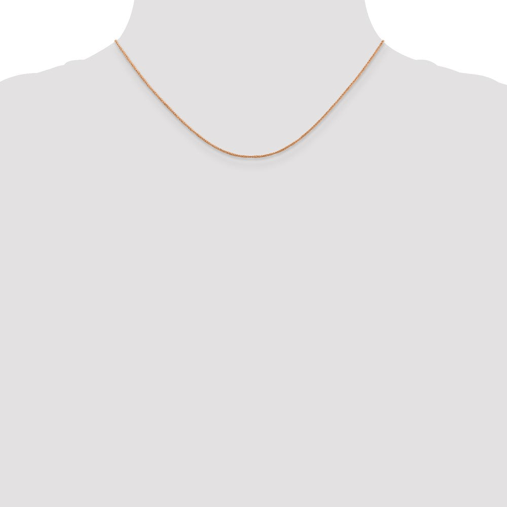 14K Rose Gold .7mm Ropa Chain (0.66 grams)