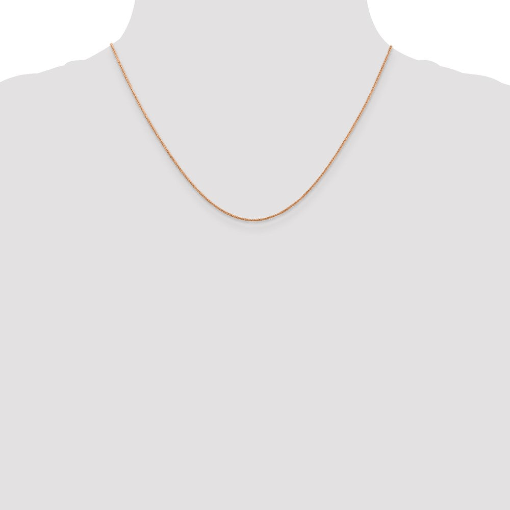 14K Rose Gold .7mm Ropa Chain (0.66 grams)