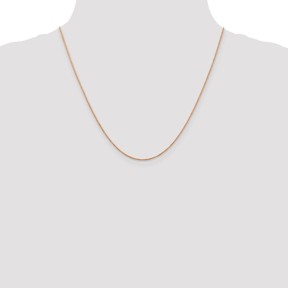 14K Rose Gold .7mm Ropa Chain (0.66 grams)
