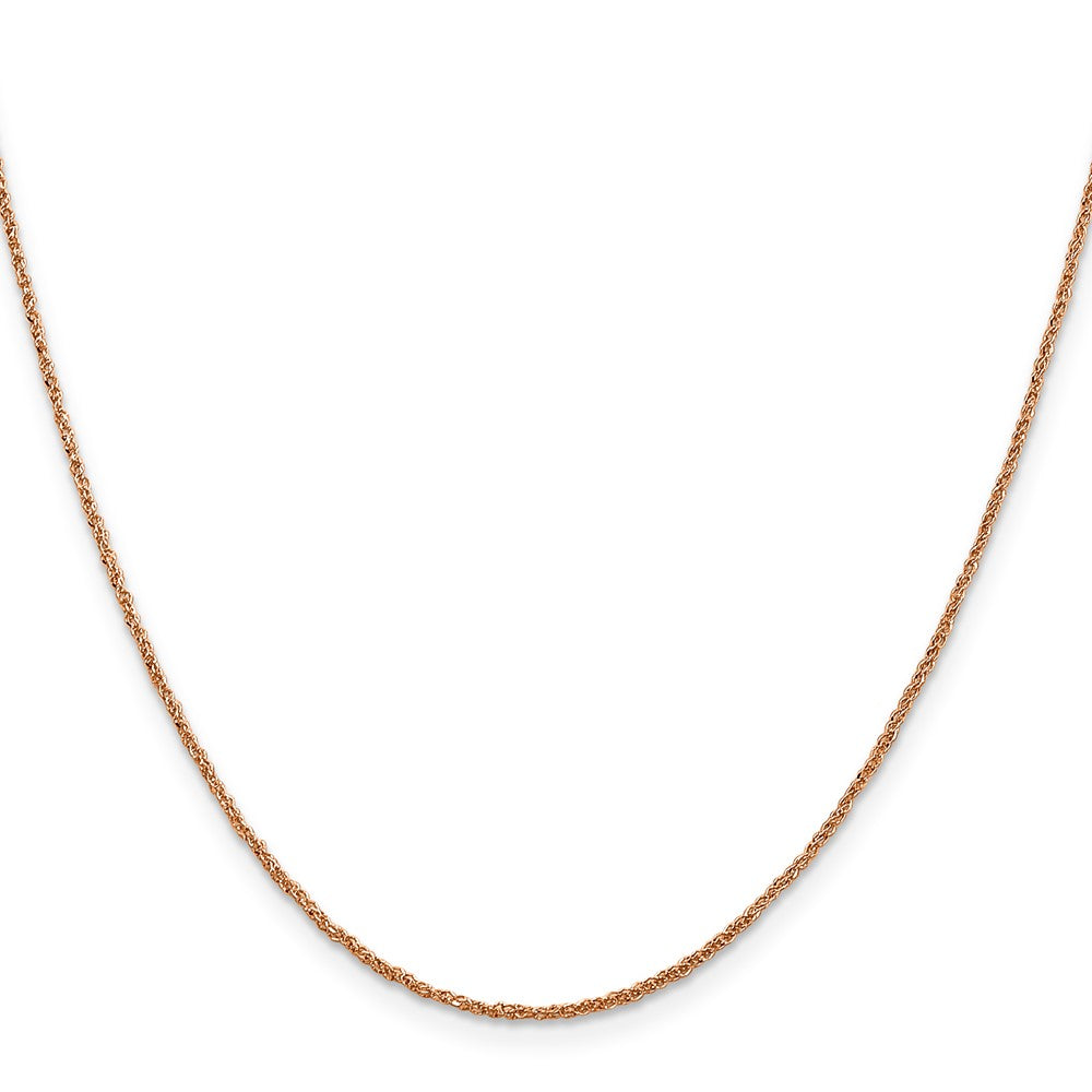 14K Rose Gold 1.1mm Ropa Chain (1.28 grams)