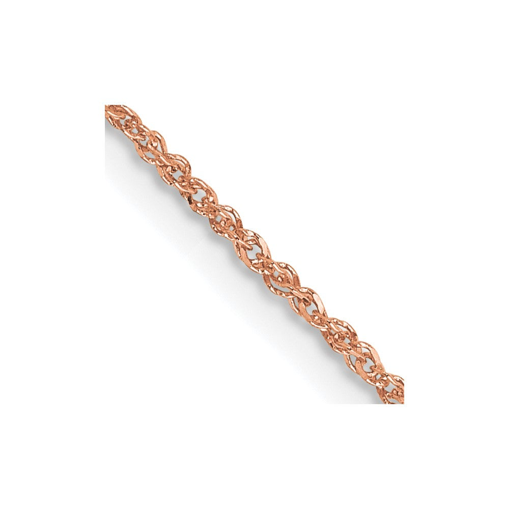 14K Rose Gold 1.1mm Ropa Chain (1.28 grams)