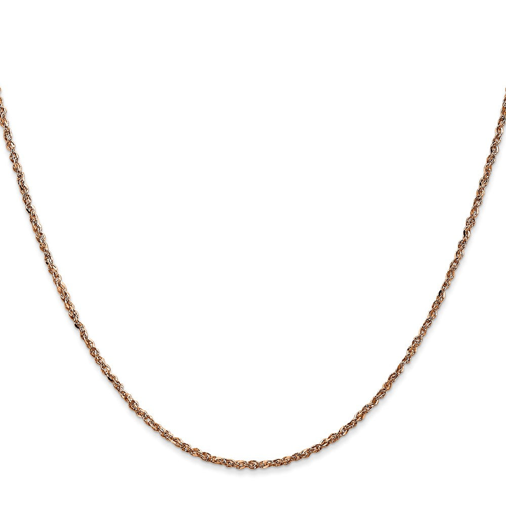 14K Rose Gold 1.7mm Ropa Chain (2.31 grams)