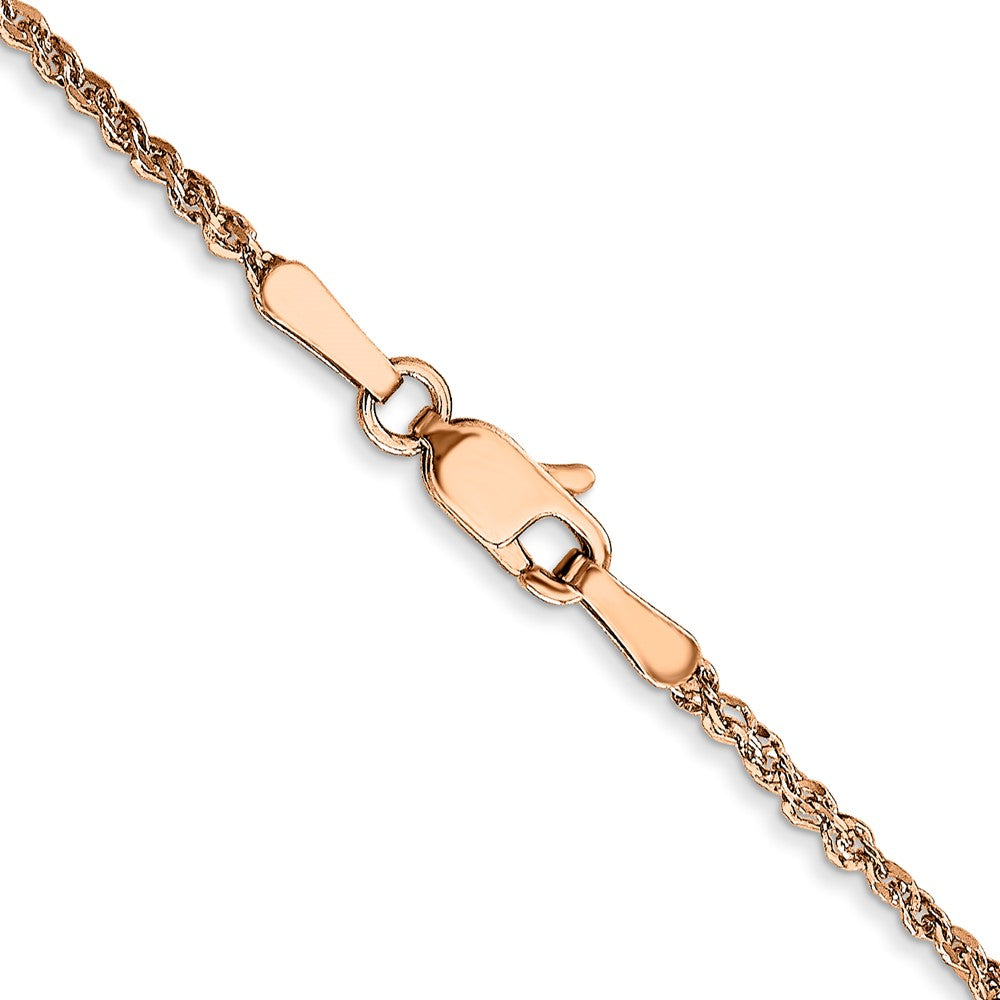 14K Rose Gold 1.7mm Ropa Chain (2.31 grams)