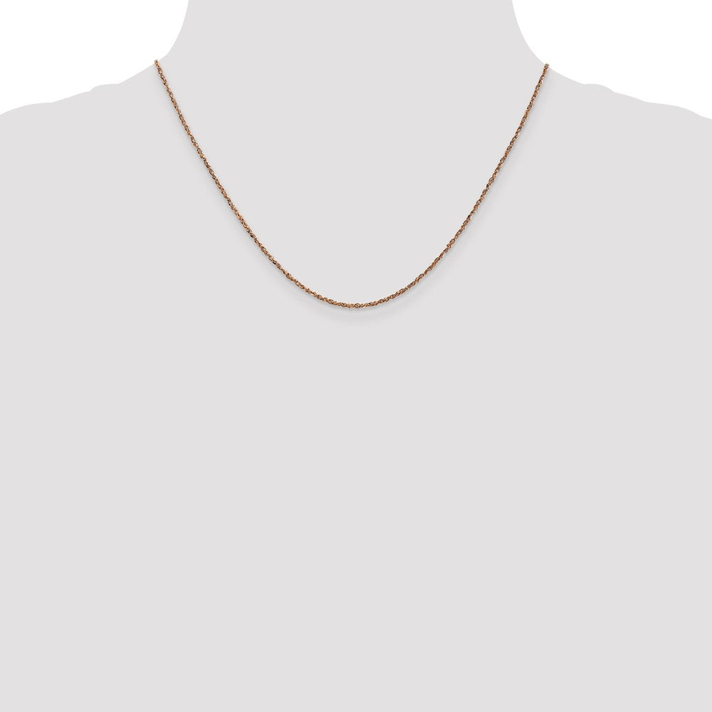 14K Rose Gold 1.7mm Ropa Chain (2.31 grams)