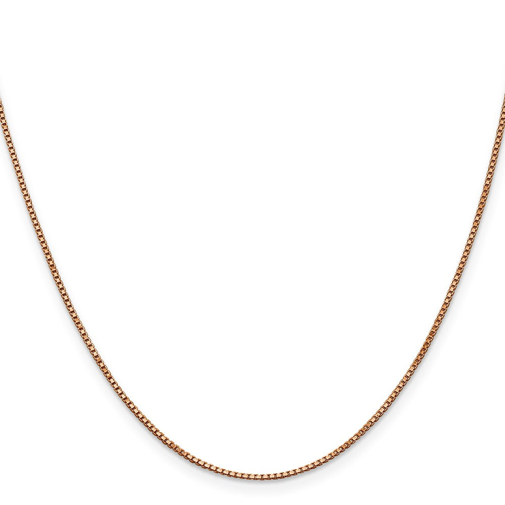 14k Rose Gold 1.0mm Box Chain (2.92 grams)