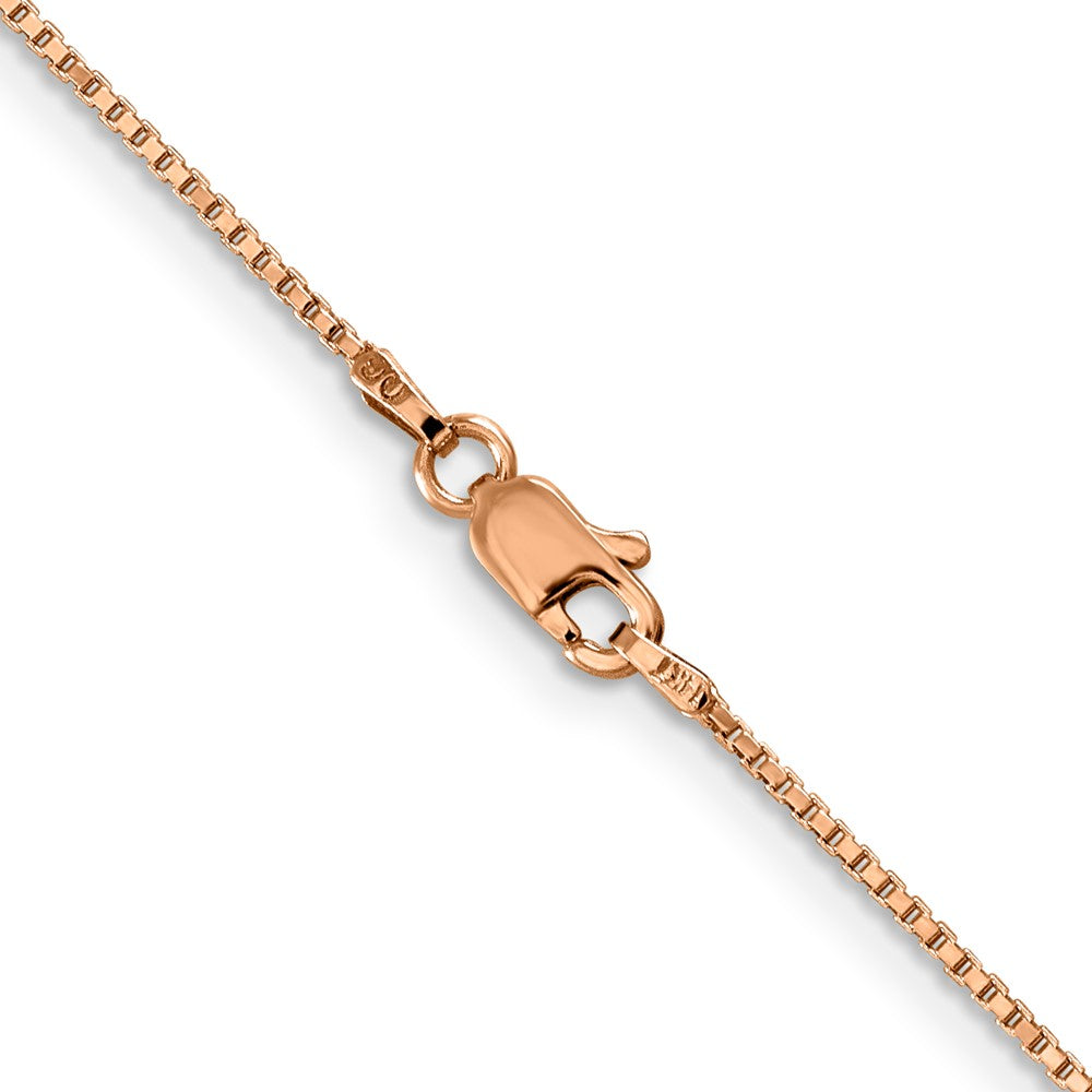 14k Rose Gold 1.0mm Box Chain (2.92 grams)