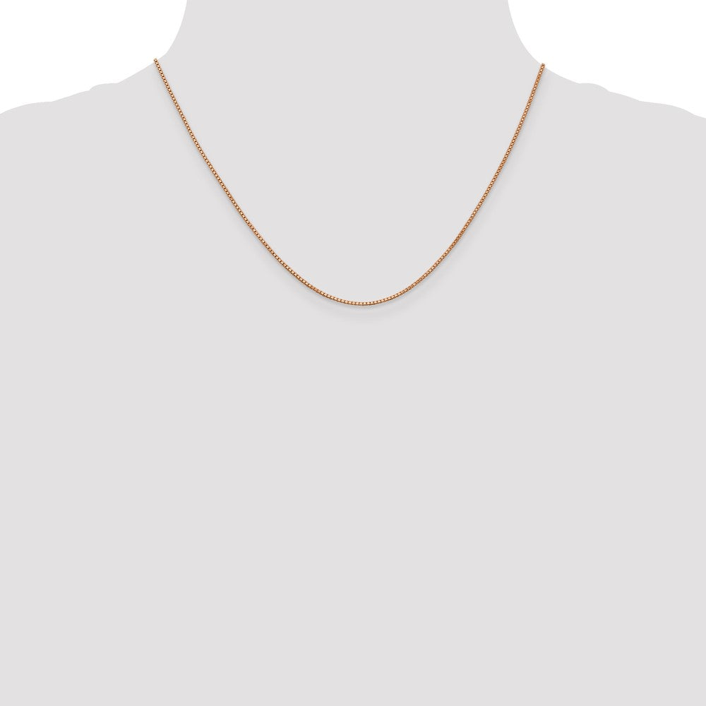 14k Rose Gold 1.0mm Box Chain (2.92 grams)