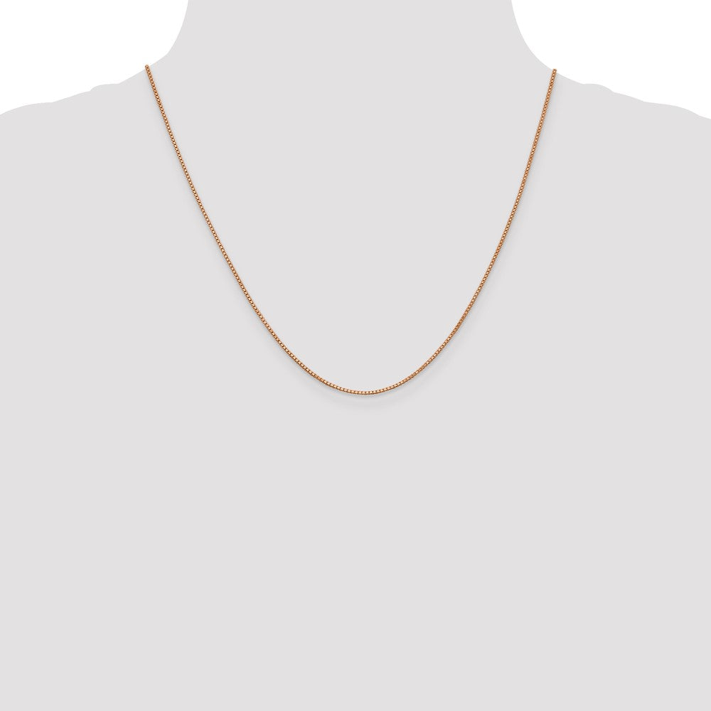 14k Rose Gold 1.0mm Box Chain (2.92 grams)