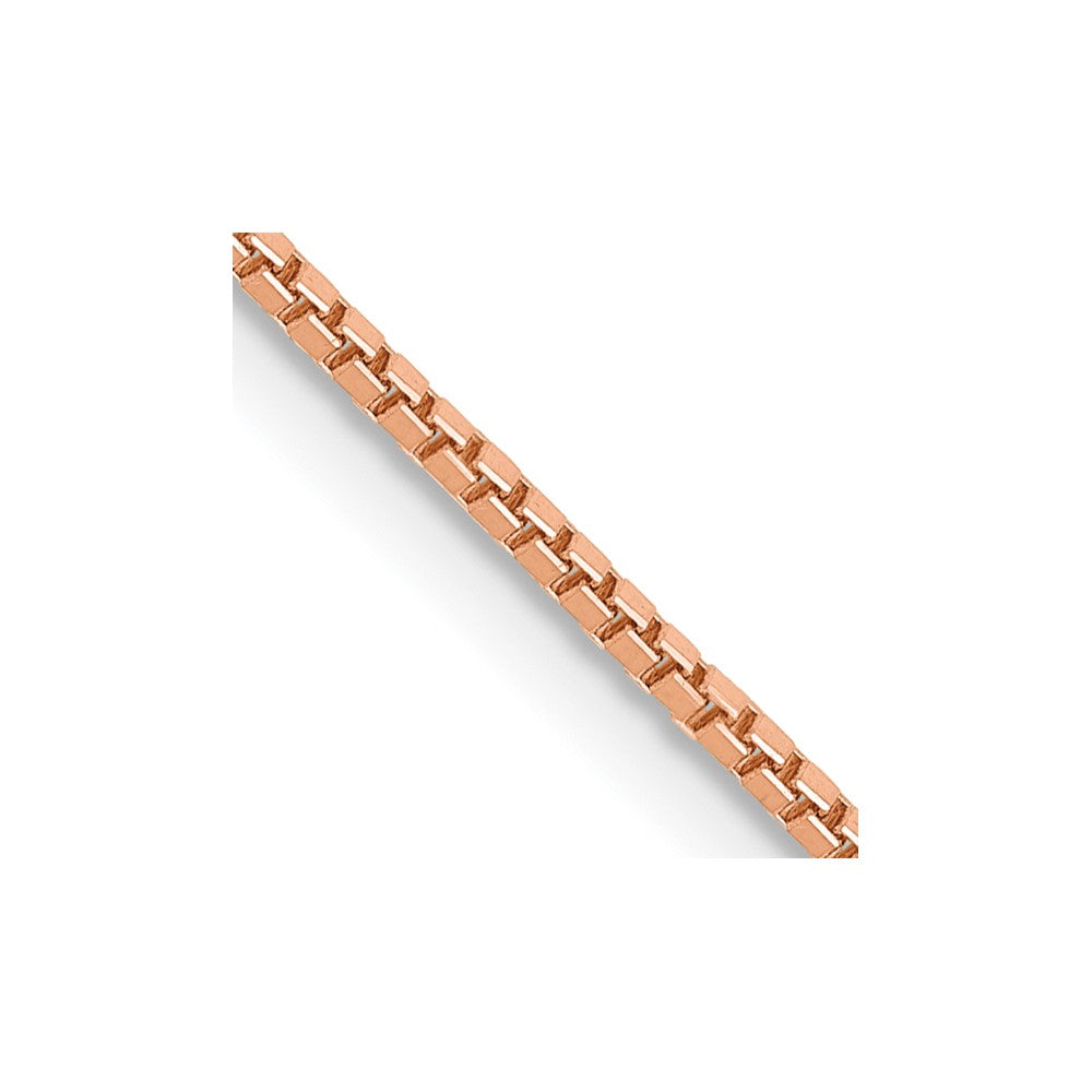 14k Rose Gold 1.0mm Box Chain (2.92 grams)