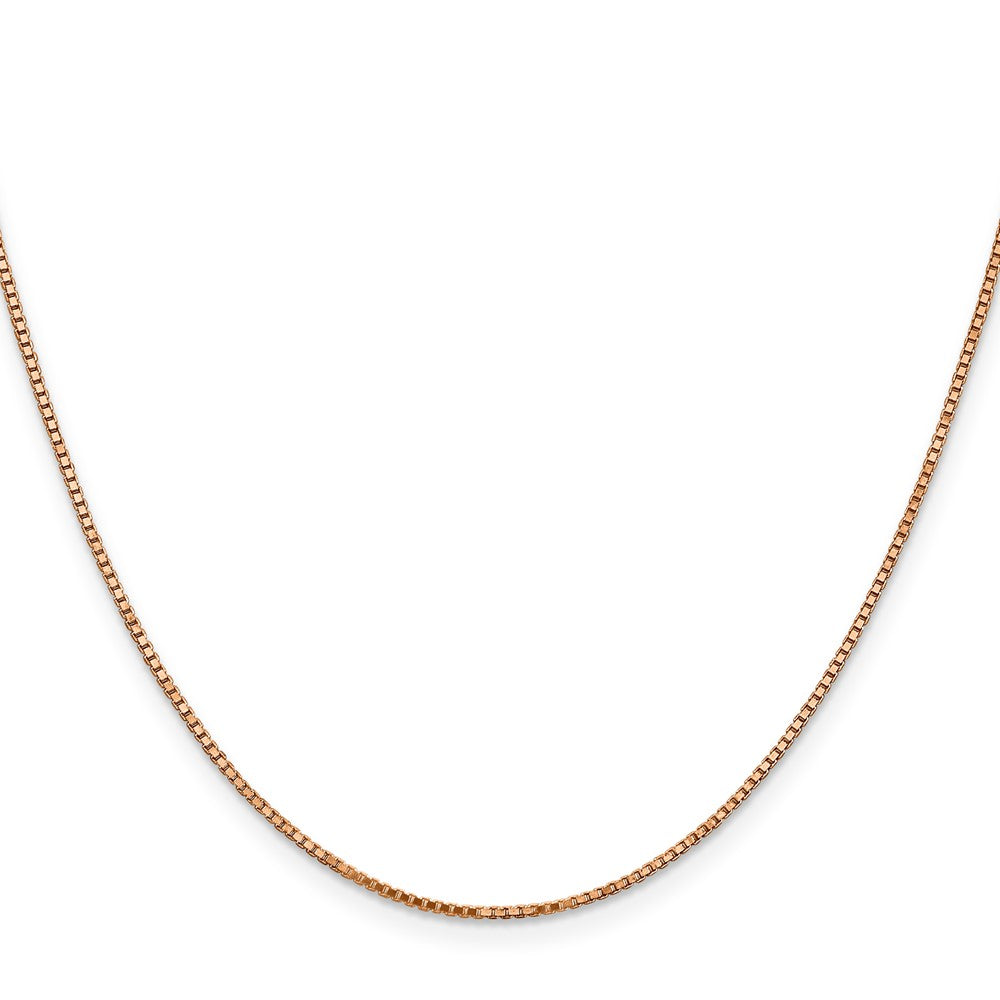14k Rose Gold 1.10mm Box Chain (3.71 grams)