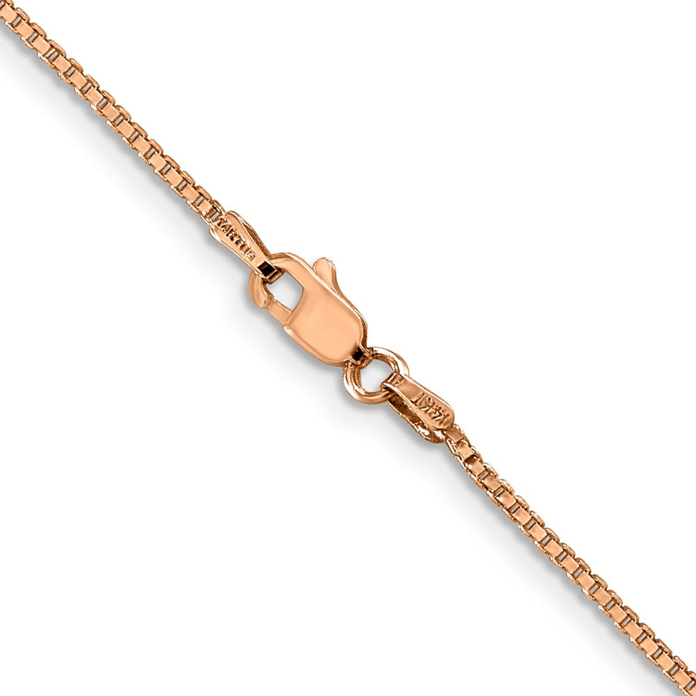14k Rose Gold 1.10mm Box Chain (3.71 grams)