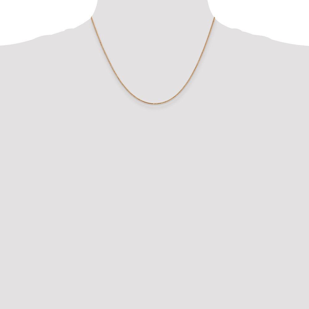 14k Rose Gold 1.10mm Box Chain (3.71 grams)