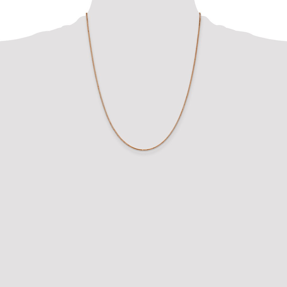 14k Rose Gold 1.10mm Box Chain (3.71 grams)