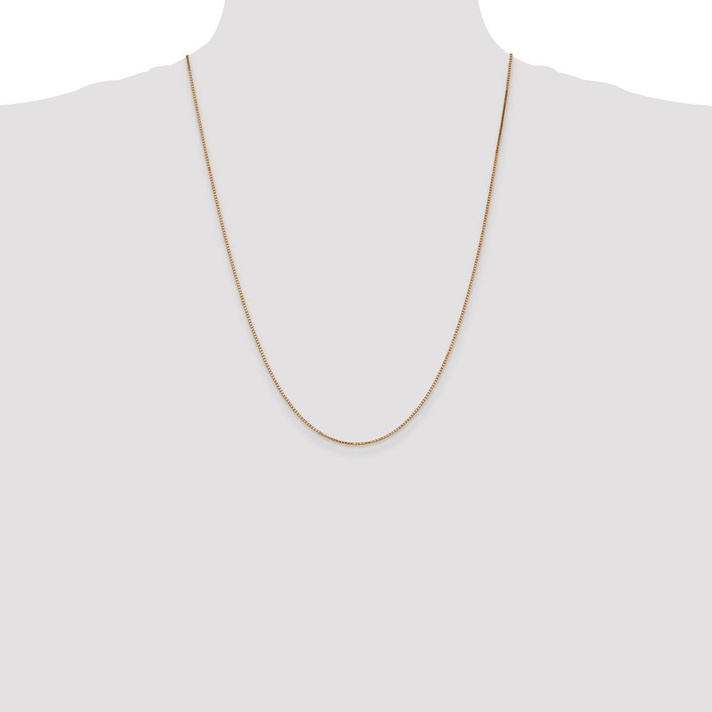 14k Rose Gold 1.10mm Box Chain (3.71 grams)