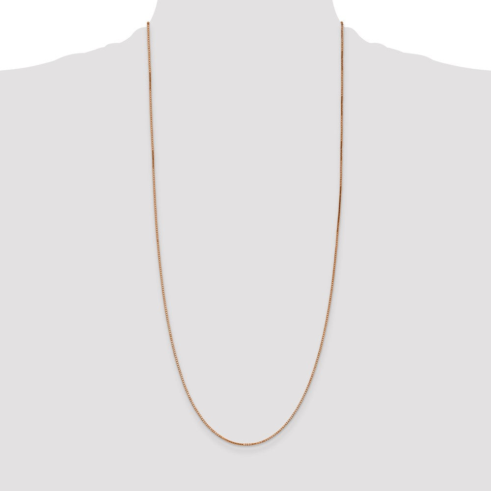14k Rose Gold 1.10mm Box Chain (3.71 grams)