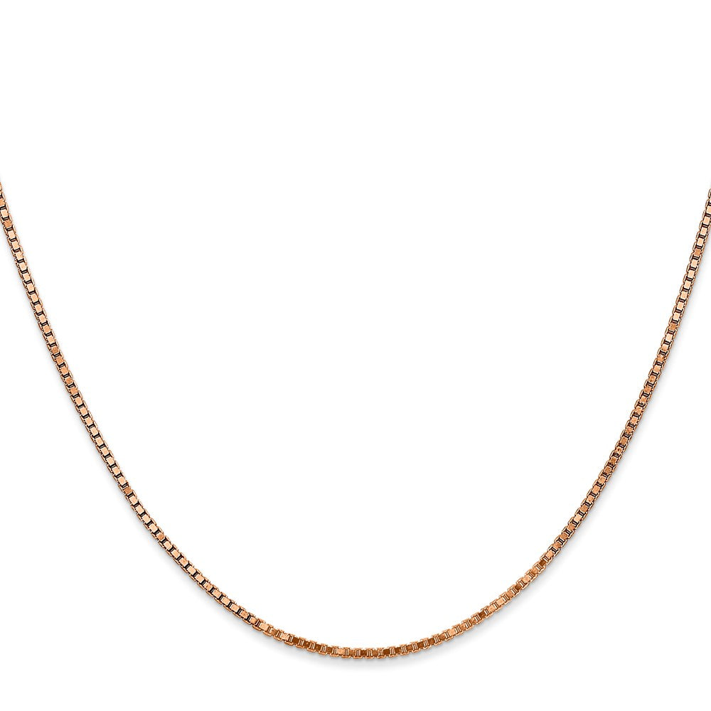 14k Rose Gold 1.3mm Box Chain (4.28 grams)