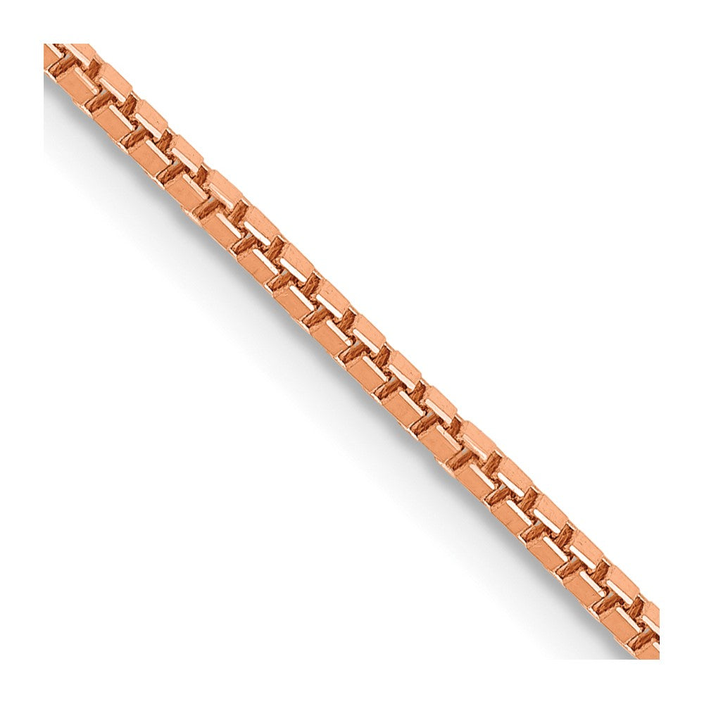 14k Rose Gold 1.3mm Box Chain (4.28 grams)
