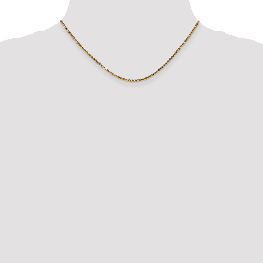 14k Rose Gold 2.1mm D/C Spiga Chain (6.95 grams)