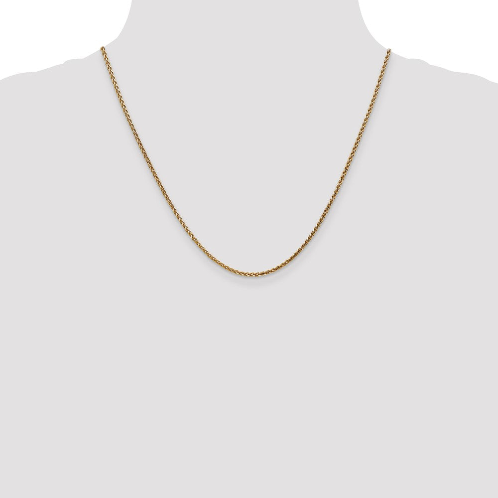 14k Rose Gold 2.1mm D/C Spiga Chain (6.95 grams)