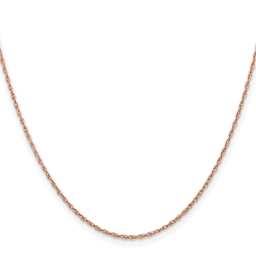 14k Rose Gold 1.15mm Baby Rope Chain (1.24 grams)
