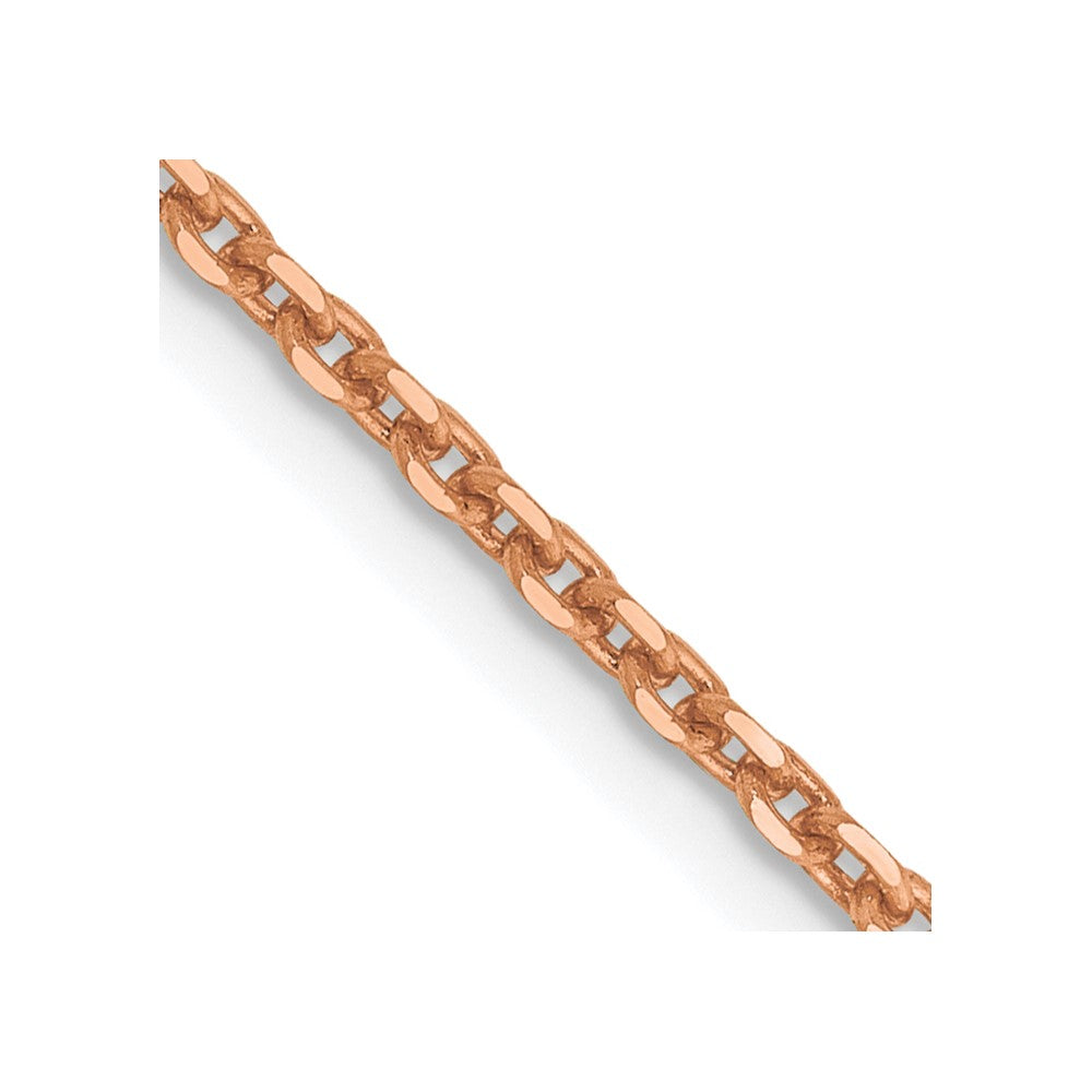 14k Rose Gold 1.8m D/C Cable Chain (3.98 grams)
