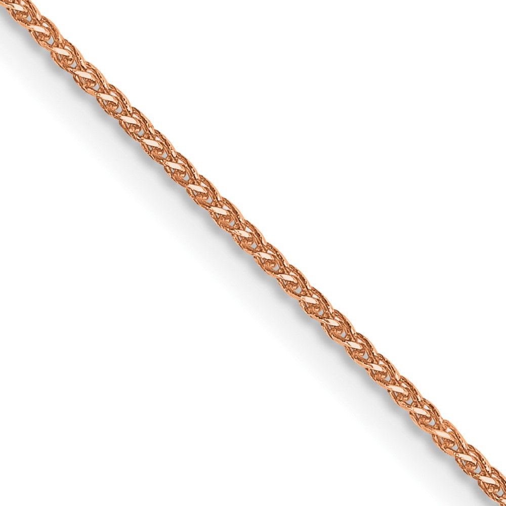 14k Rose Gold 1.05mm D/C Spiga Chain (2.02 grams)