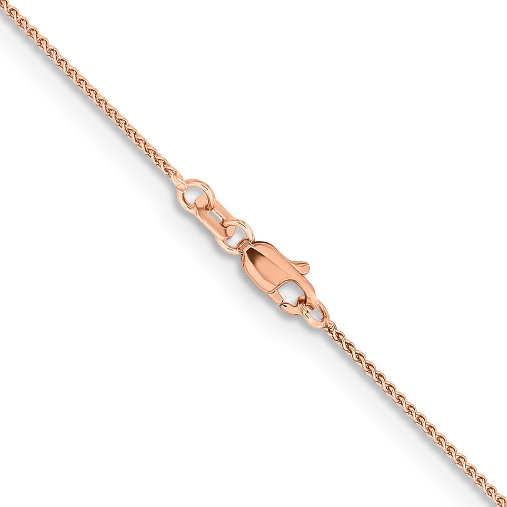 14k Rose Gold 1.05mm Solid Polished Spiga Chain (2.03 grams)
