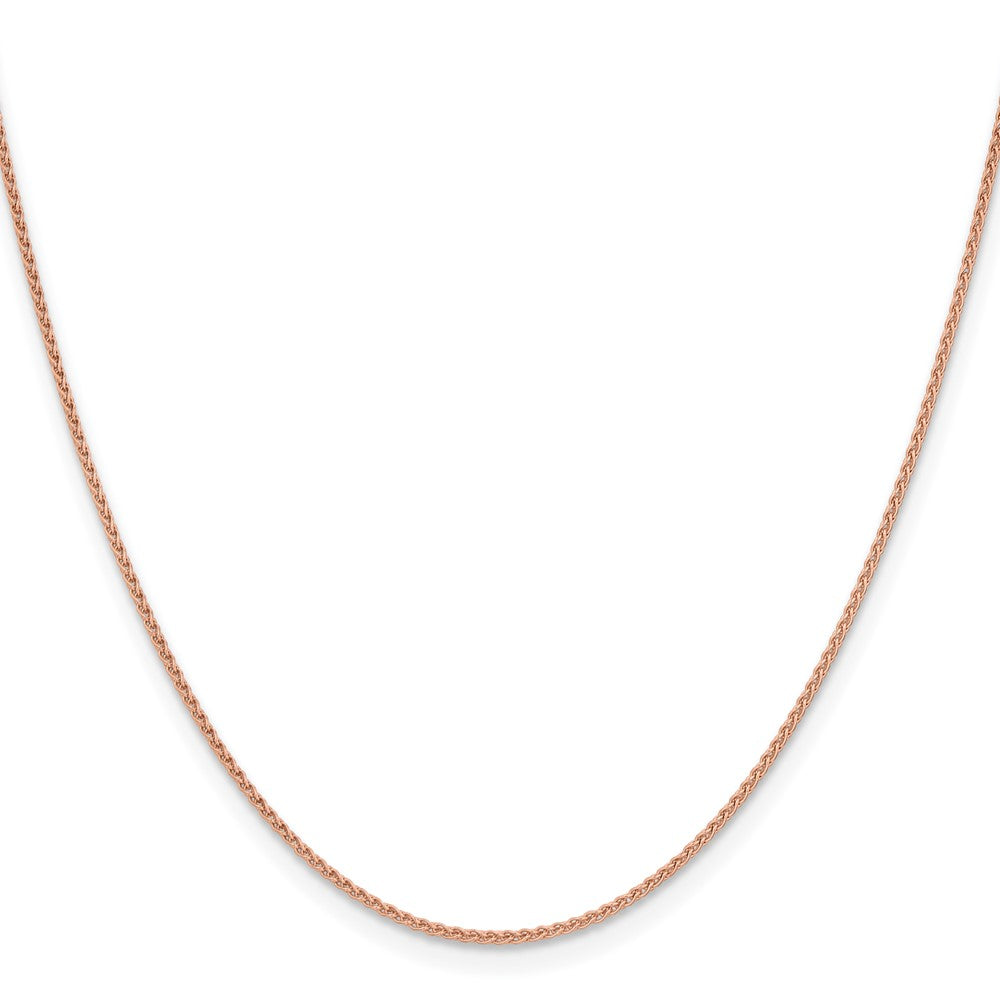 14k Rose Gold 1.25mm Solid Polished Spiga Chain (2.88 grams)