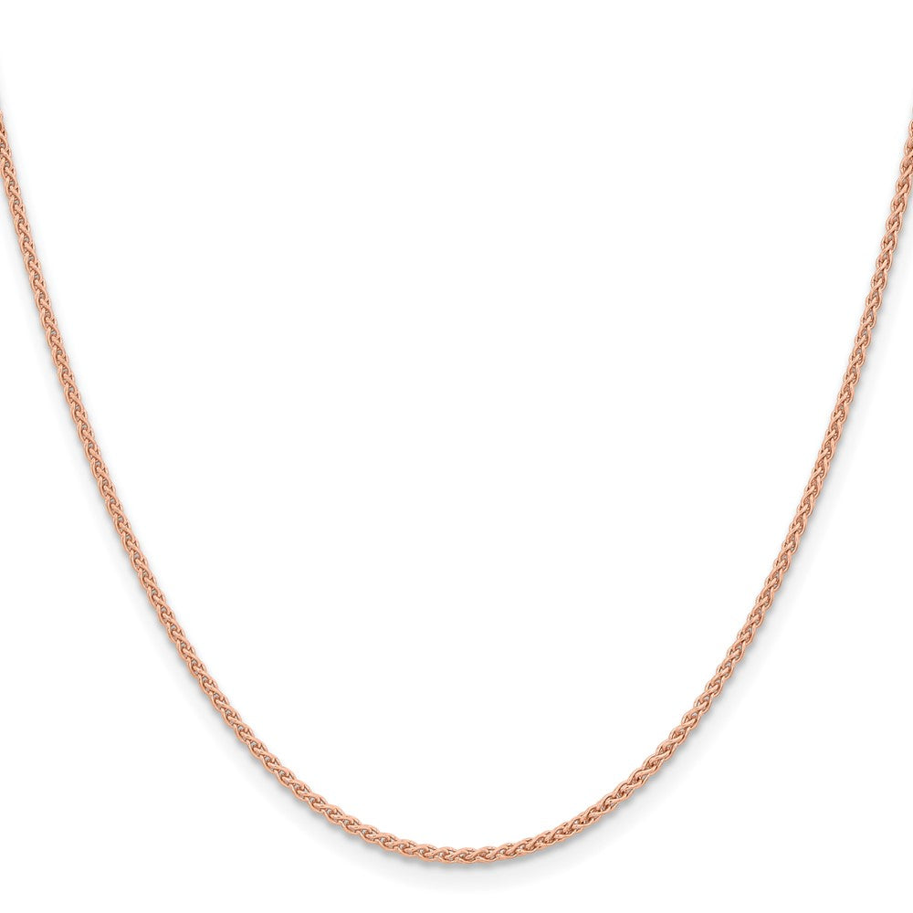 14k Rose Gold 1.7mm Solid Polished Spiga Chain (4.76 grams)