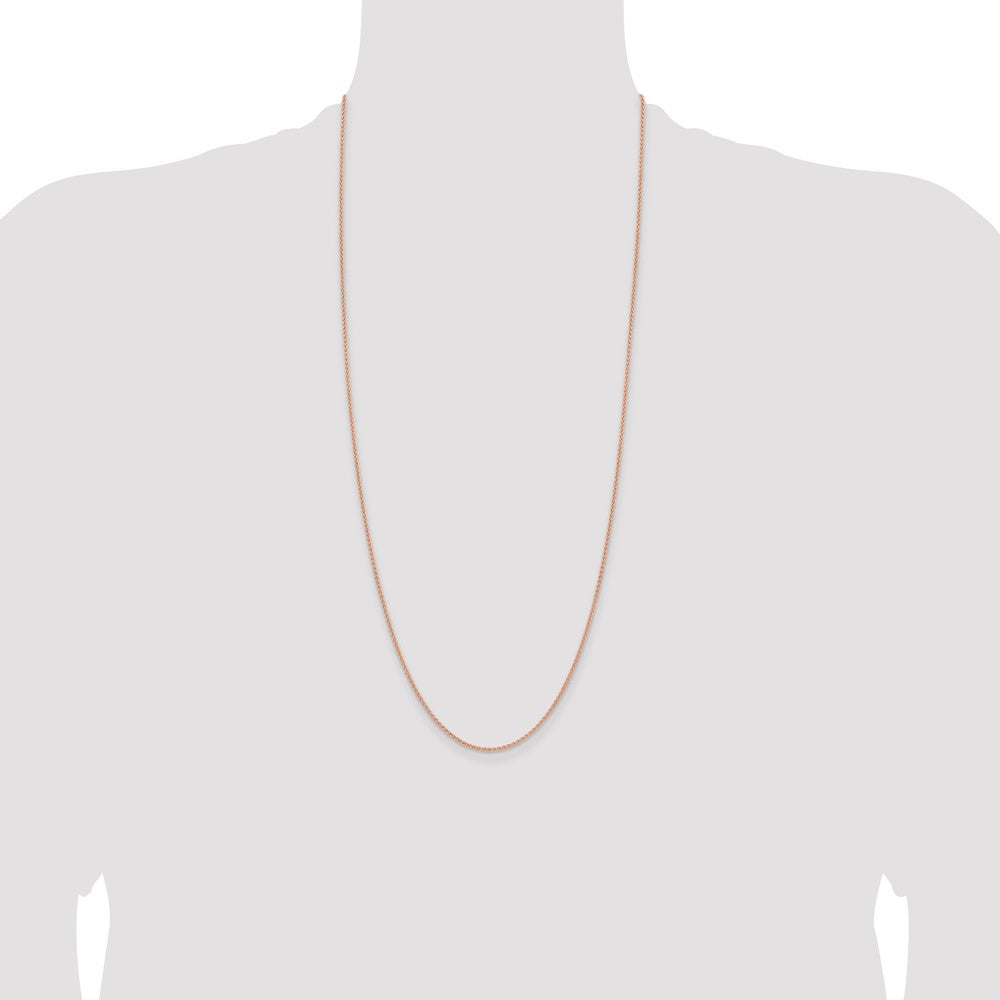 14k Rose Gold 1.7mm Solid Polished Spiga Chain (4.76 grams)