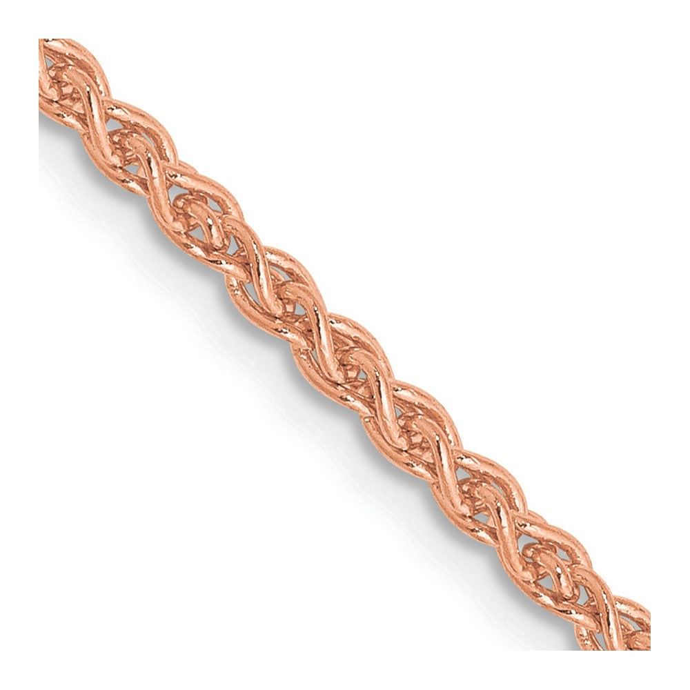 14k Rose Gold 2.1mm Solid Polished Spiga Chain (6.99 grams)