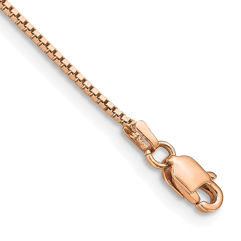 14k Rose Gold .95mm Box Chain Bracelet (1.39 grams)