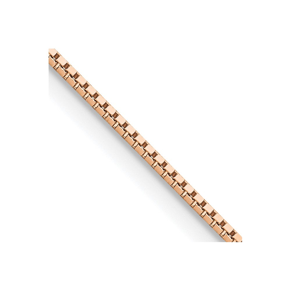 14k Rose Gold .95mm Box Chain (2.57 grams)