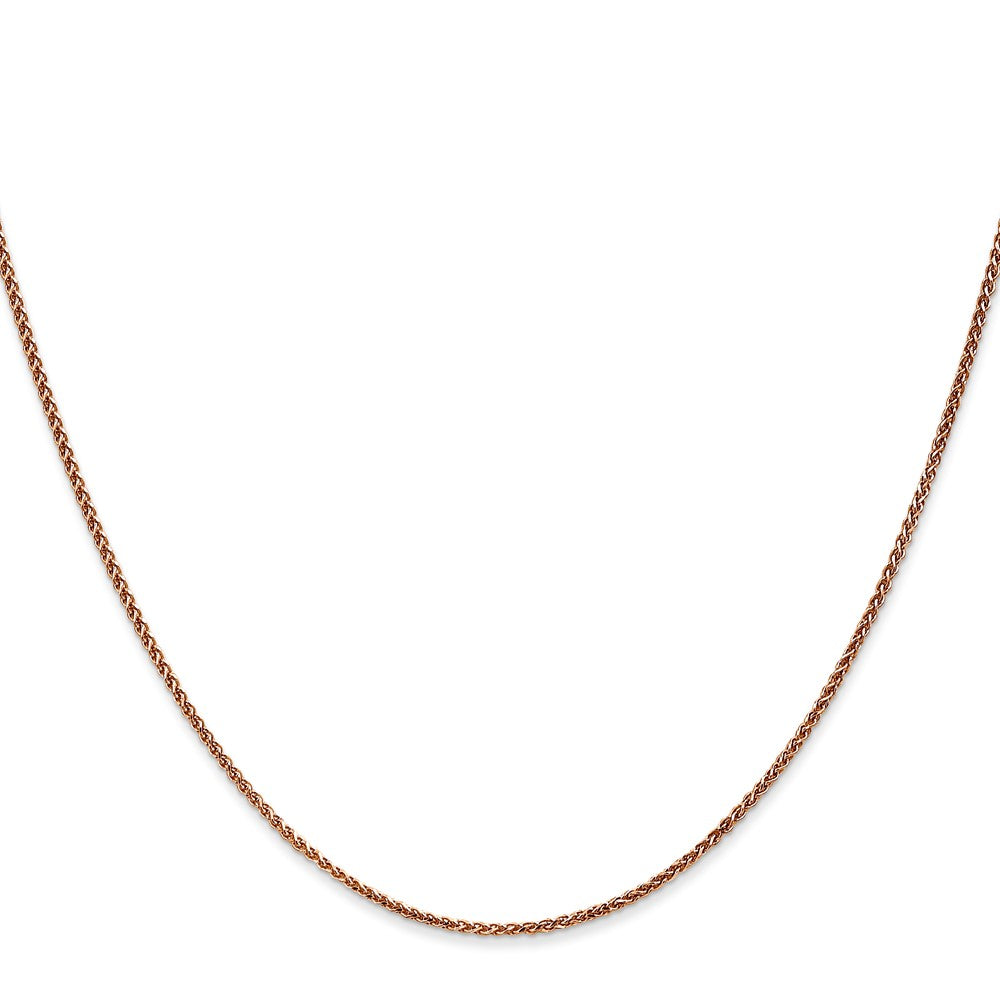 14k Rose Gold 1.25mm D/C Spiga Chain (2.89 grams)