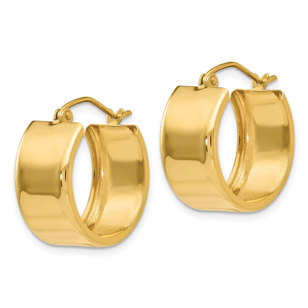 14k Yellow Gold 17.25 mm Polished Hoop Earrings (2.21 grams)