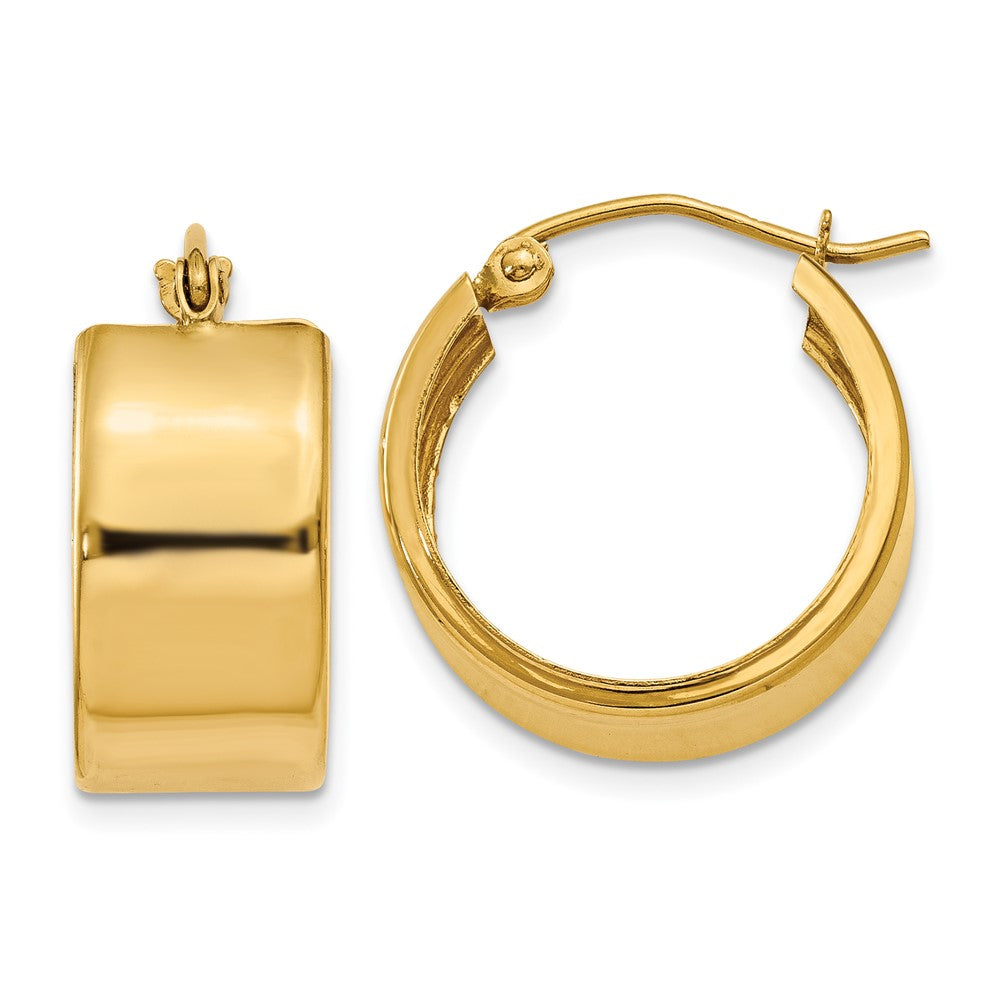 14k Yellow Gold 17.25 mm Polished Hoop Earrings (2.21 grams)