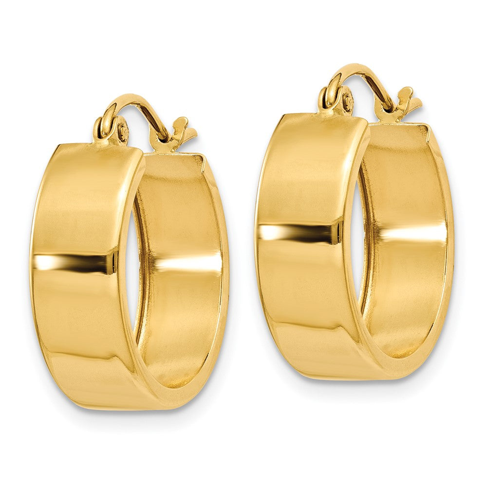 14k Yellow Gold 5.5 mm Hoop Earrings (1.63 grams)