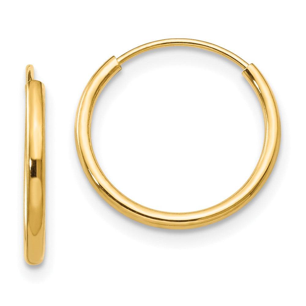 14k Madi K Endless Hoop Earrings (0.28 grams)