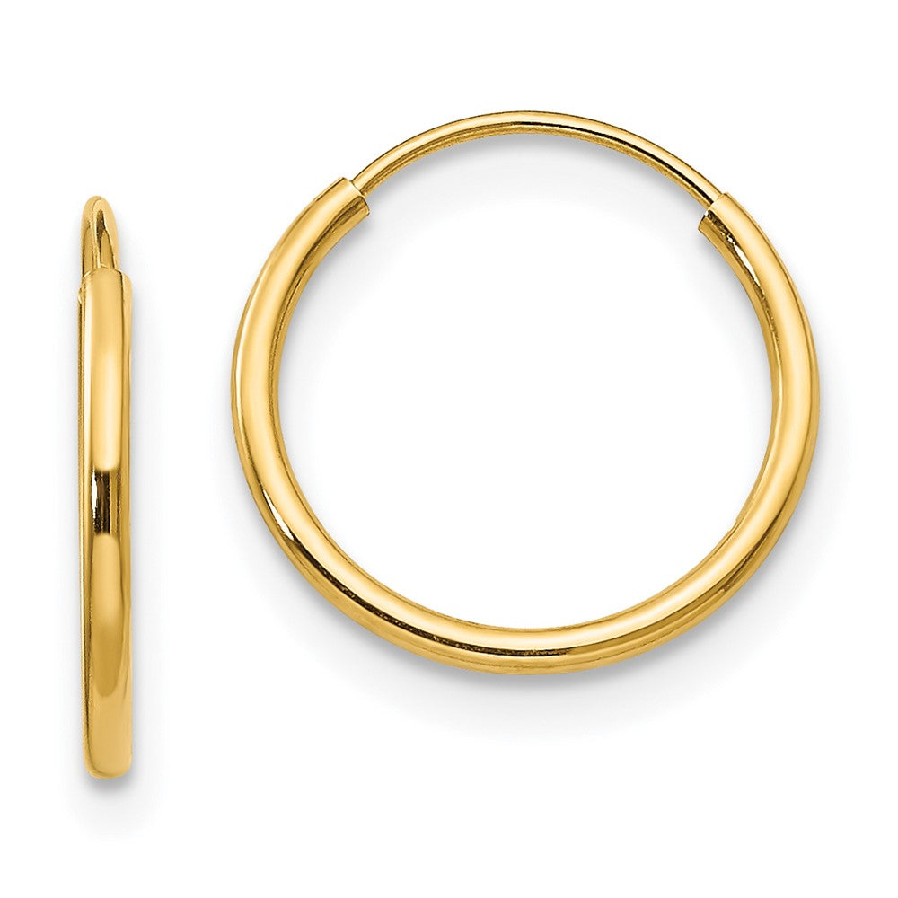 14k Madi K Endless Hoop Earrings (0.25 grams)