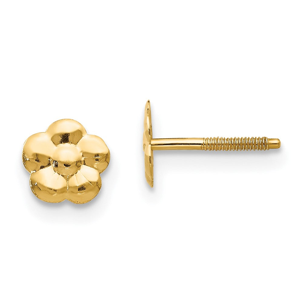 14k Madi K Flower Post Earrings (0.18 grams)