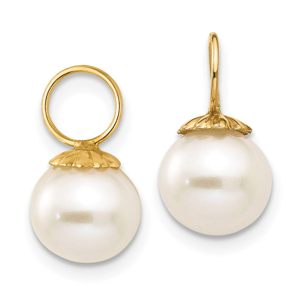 14k Madi K FW Cultured Pearl Hoop Enhancers (0.22 grams)